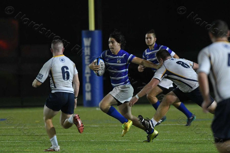 Wheaton Men\'s Rugby vs Mass Maritime.  Photo by Keith Nordstrom